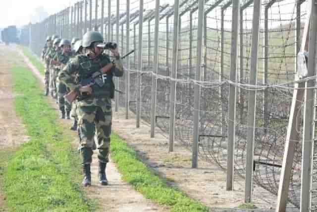 BSF troops guarding 